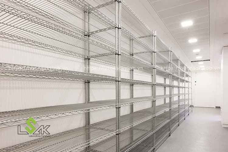 kệ lưu trữ mẫu inox
