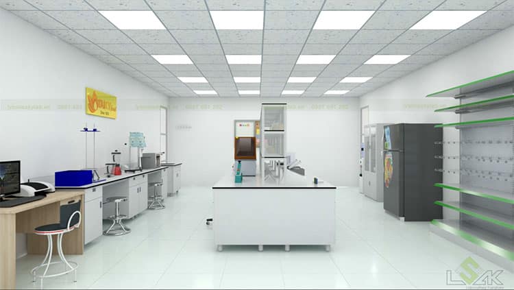 Thiết kế phòng thí nghiệm Công ty Cổ Phần Bột Thực Phẩm Tài Ký