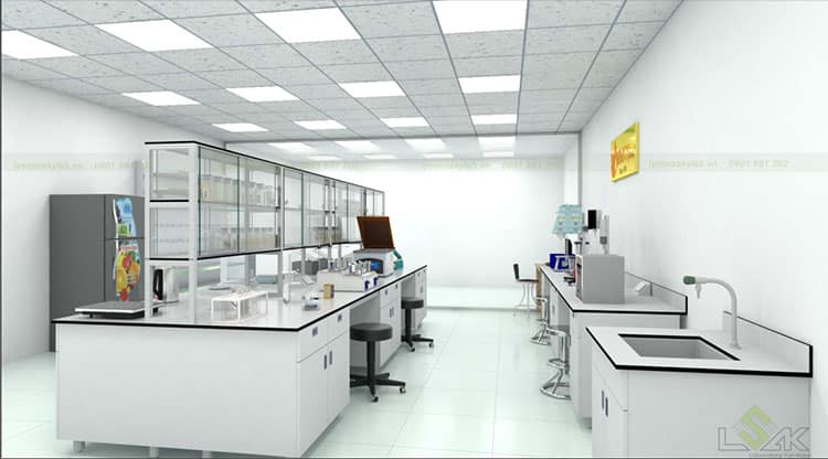 Thiết kế phòng thí nghiệm Công ty Cổ Phần Bột Thực Phẩm Tài Ký