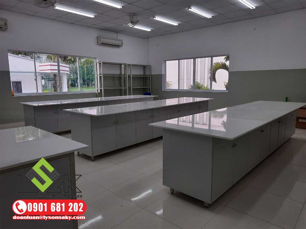 nội thất phòng thí nghiệm Khoa Y Trường Đại Học Hồng Bàng