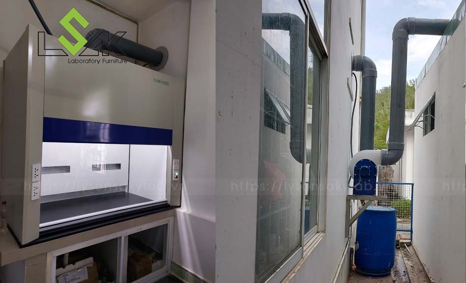 Thi công lắp đặt tủ hút khí độc tại Long An