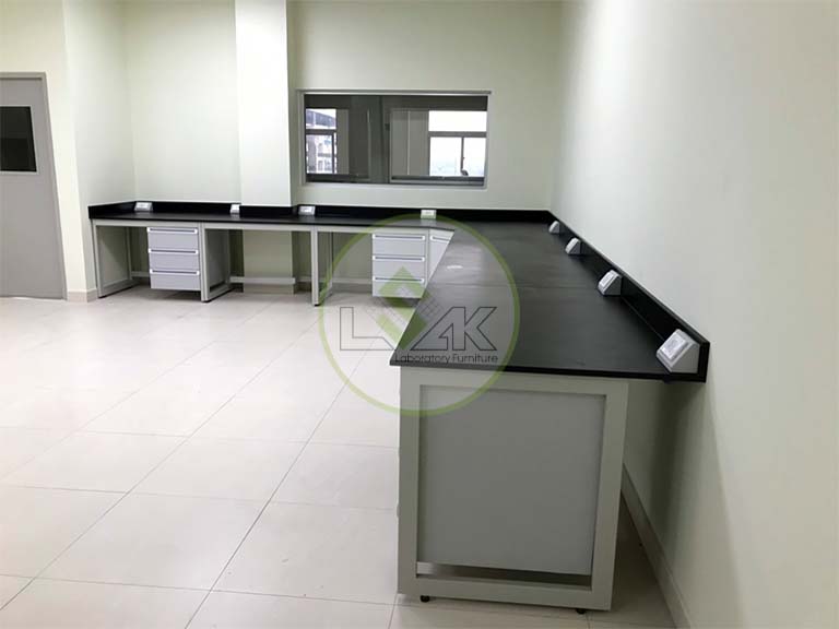 L Shape Wall Bench for Laboratory laboratory wall bench