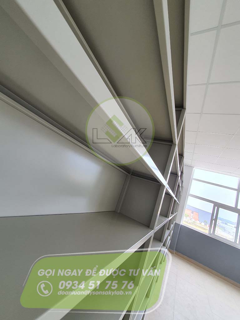 Kệ lưu mẫu nhiều ngăn phòng thí nghiệm bằng thép sơn tĩnh điện