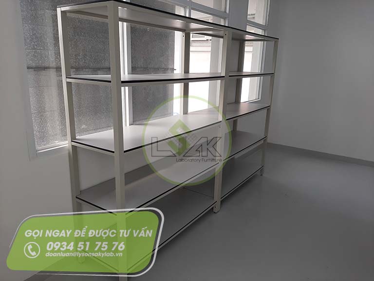 Kệ lưu mẫu phòng lab nhà máy sản xuất sơn Công ty AkzoNobel