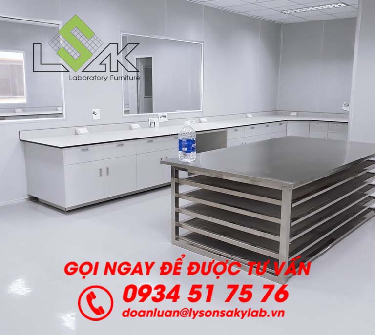 Kệ sấy mẫu vải bằng inox nhiều ngăn