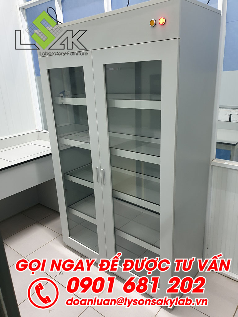 Tủ đựng hóa chất nội thất phòng thí nghiệm môi trường