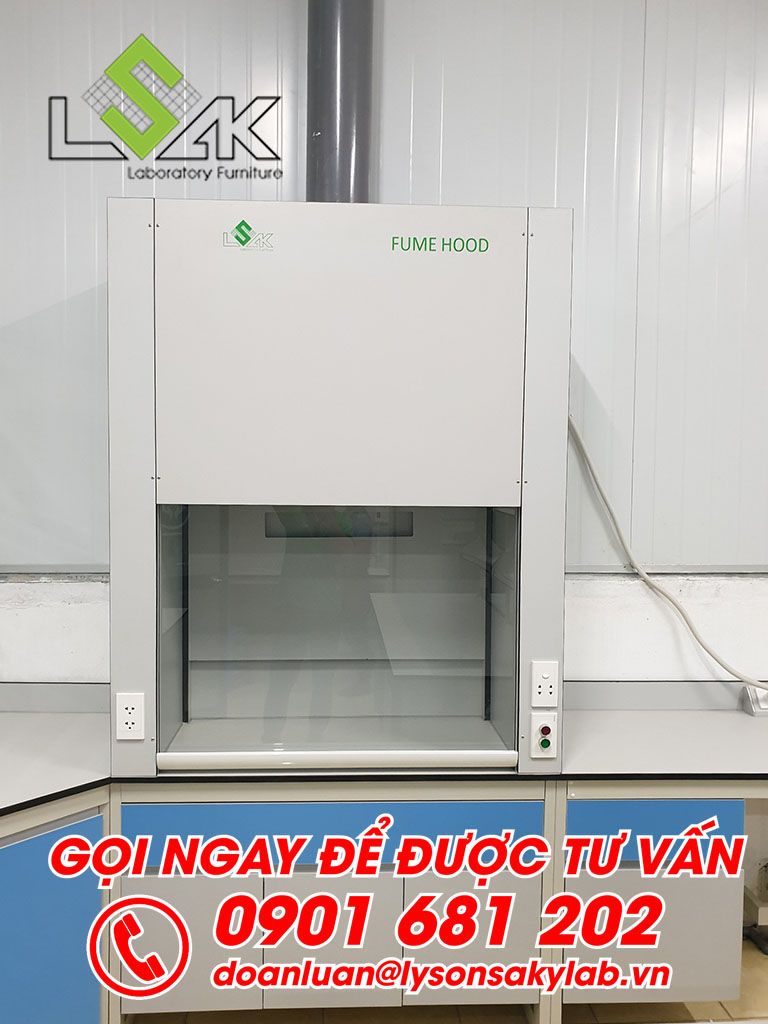 Tủ hút hóa chất phòng thí nghiệm môi trường