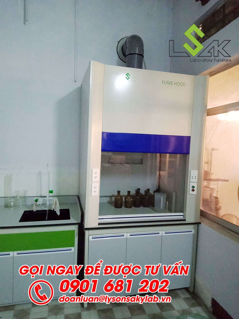Tủ hút hóa chất phòng thí nghiệm Trạm nghiên cứu thực nghiệm KH&CN