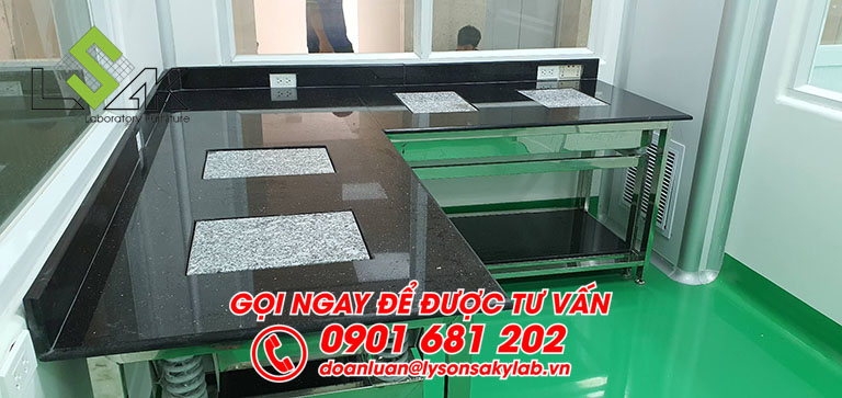 Bàn cân chống rung khung inox