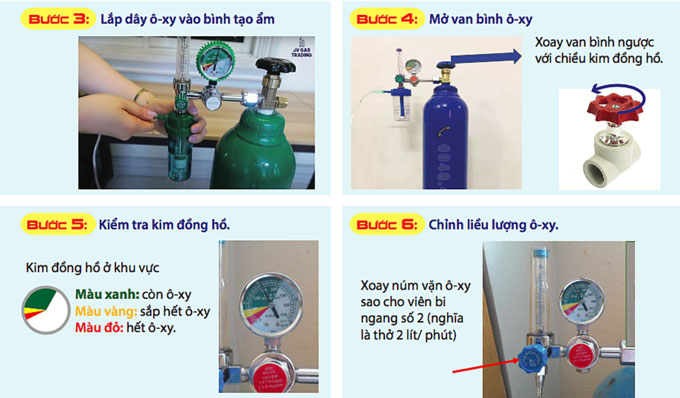 Cách lắp đặt bình oxy y tế tại nhà