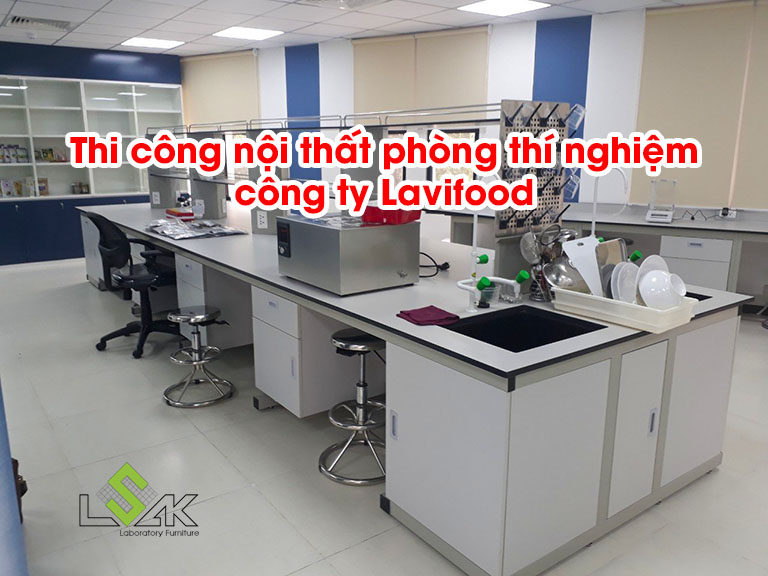 Thi công nội thất phòng thí nghiệm công ty Lavifood
