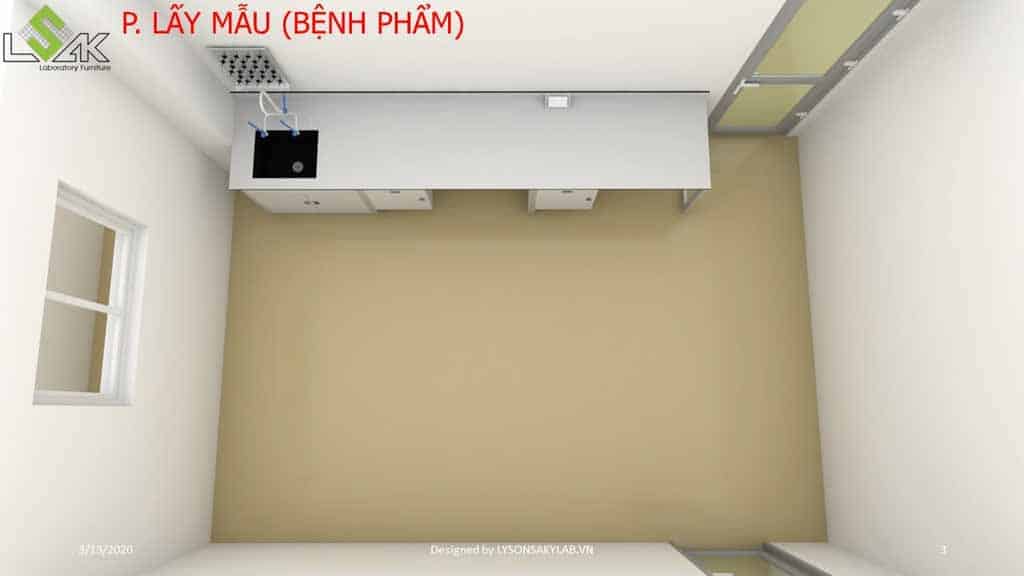 Thiết kế phòng khám đa khoa phòng lấy mẫu bệnh phẩm
