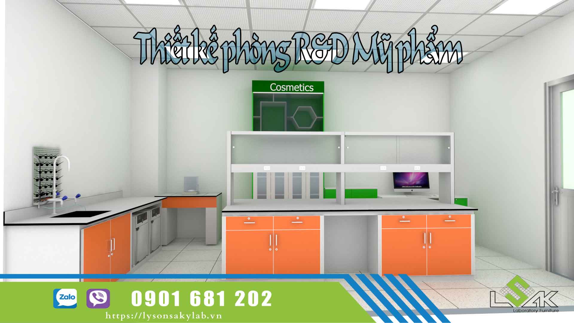 Thiết kế phòng lab mỹ phẩm