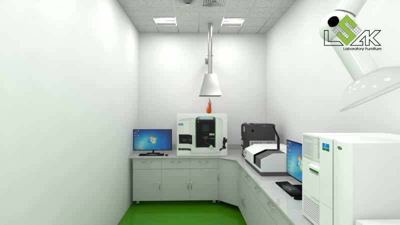 Thiết kế tay hút khí di động phòng QA/QC nhà máy dược phẩm