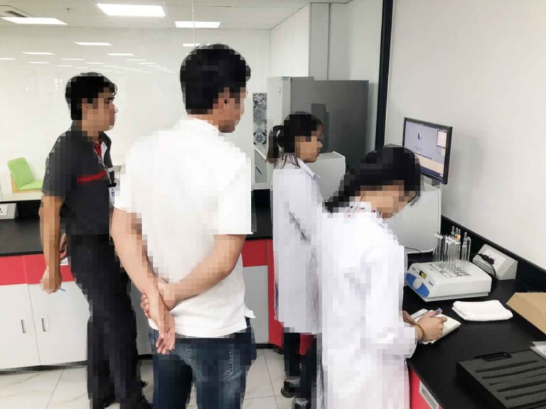 Một buổi training về máy phân tích dầu và béo MQC+ cho công ty A&E
