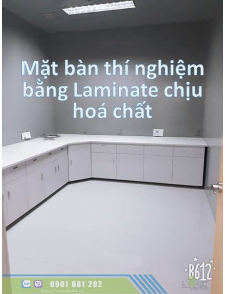Mặt bàn Laminate chịu hóa chất