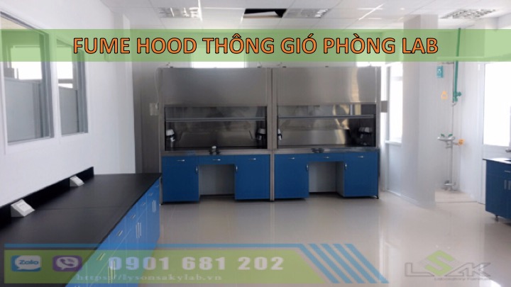 fume hood thông gió phòng lab