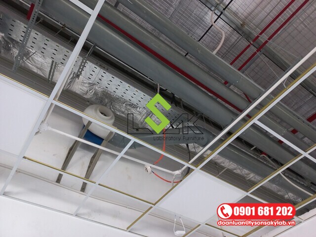 Thi công lắp đặt hệ thống hút mùi, khí độc, hơi axit phòng thí nghiệm
