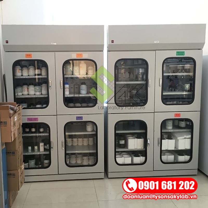 Tủ đựng hóa chất có lọc hấp thu
