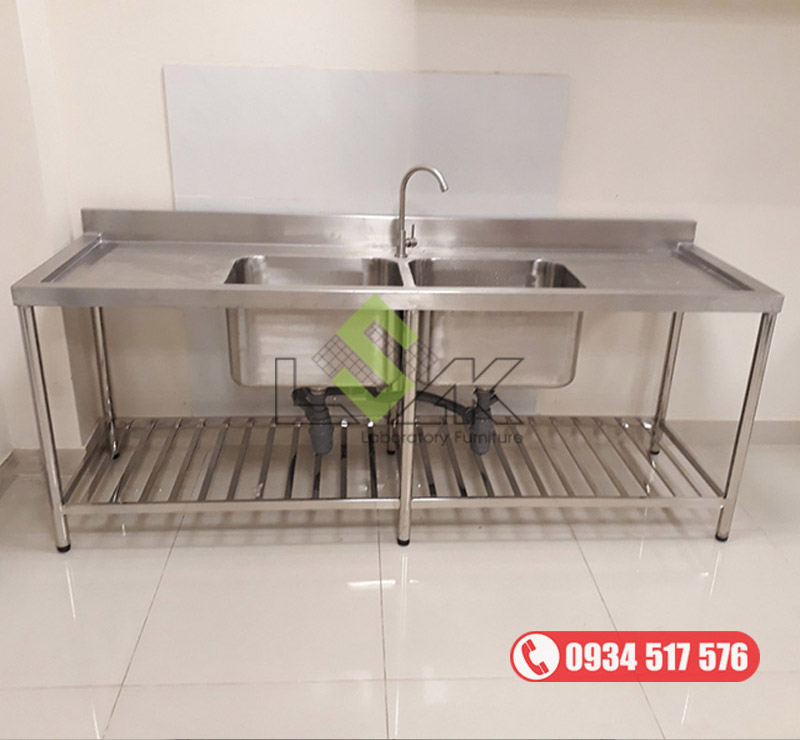 Chậu rửa dụng cụ nội soi, dụng cụ y tế inox 304