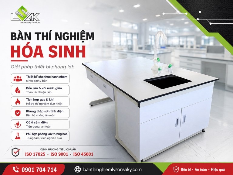 Bàn thí nghiệm hóa sinh