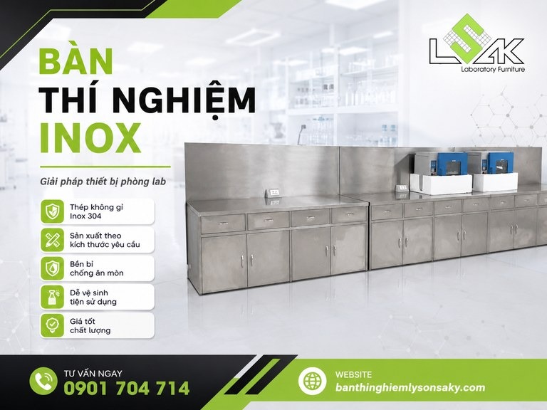 Bàn thí nghiệm inox