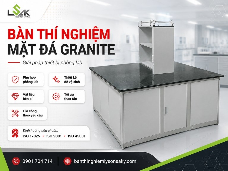 Bàn thí nghiệm mặt đá granite