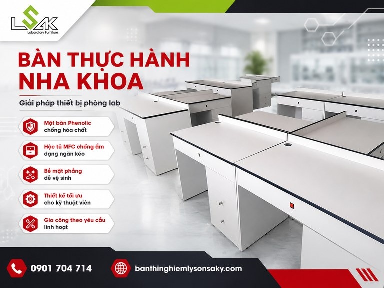Bàn thực hành nha khoa