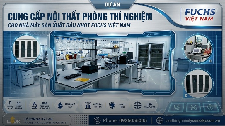 cung cap noi that phong thi nghiem cho nha may san xuat dau nhot fuchs viet nam