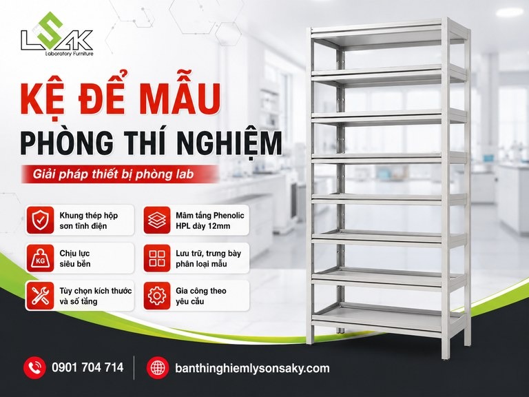 Kệ để mẫu phòng thí nghiệm