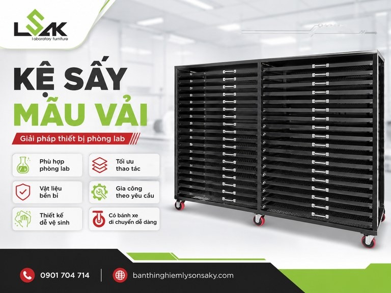 Kệ sấy mẫu vải