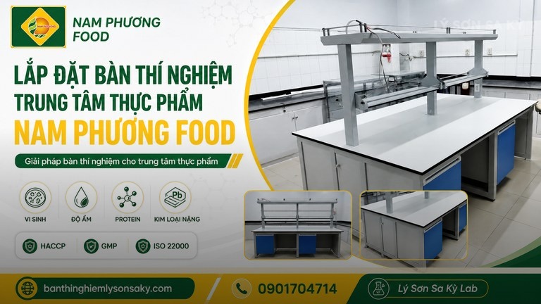 lap dat ban thi nghiem trung tam thuc pham nam phuong food