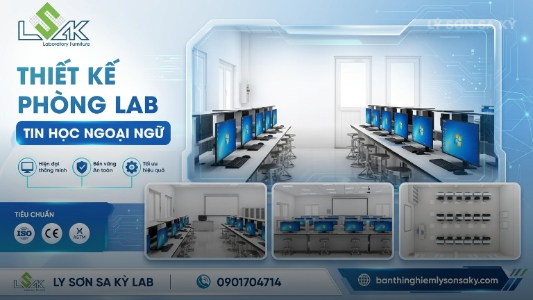 thiet ke phong lab tin hoc ngoai ngu