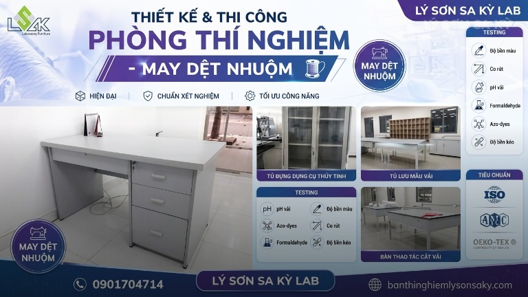 thiet ke phong thi nghiem may det nhuom