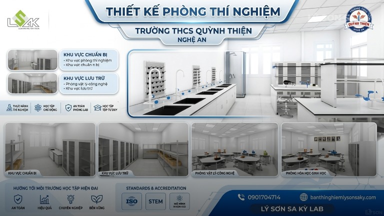 thiet ke phong thi nghiem truong thcs quynh thien nghe an
