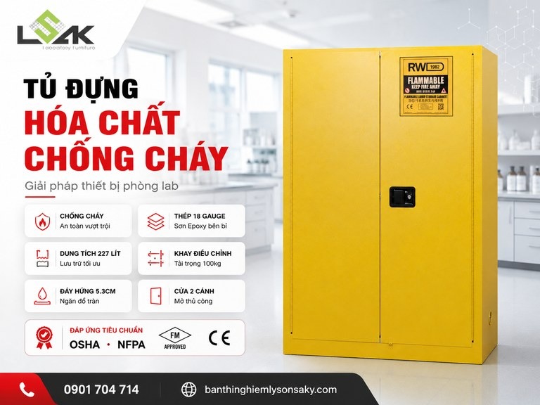 Tủ đựng hóa chất chống cháy