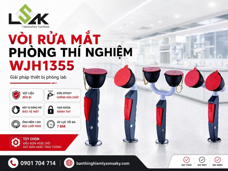 Vòi rửa mắt phòng thí nghiệm WJH1355