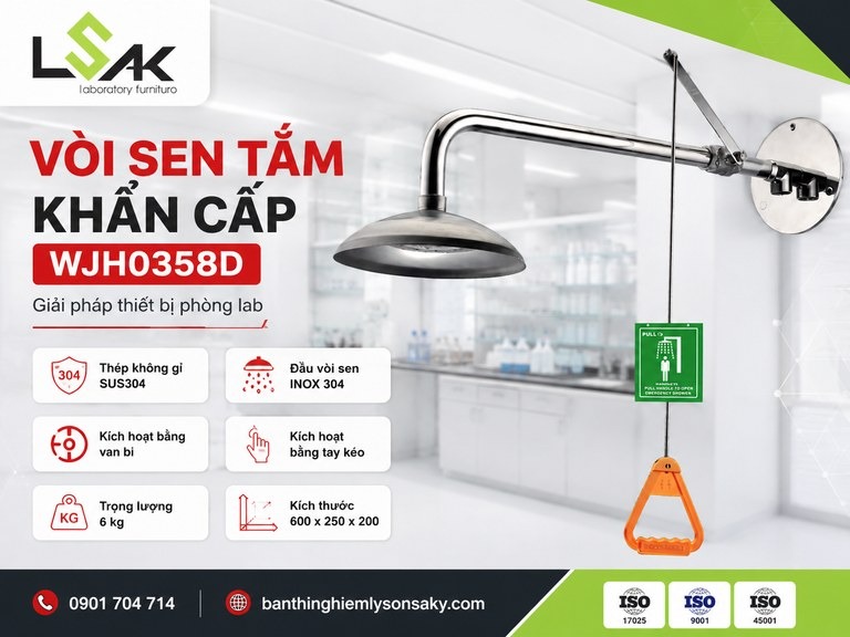 Vòi sen tắm khẩn cấp WJH0358D