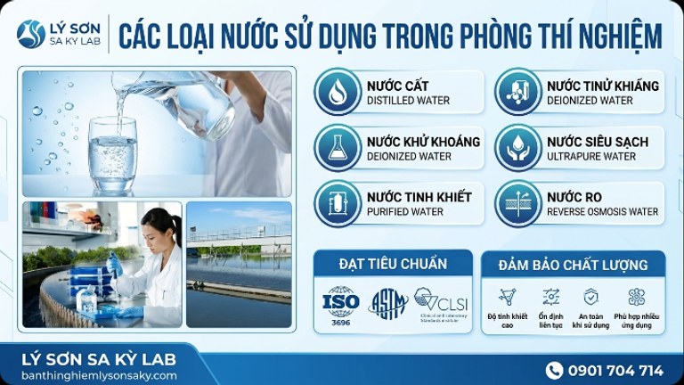 cac loai nuoc su dung trong phong thi nghiem