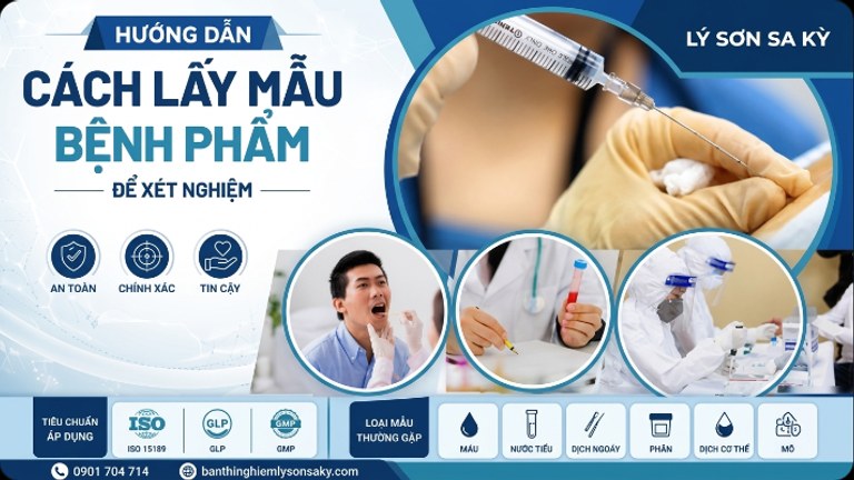 cach lay mau benh pham de xet nghiem