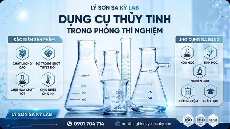 dung cu thuy tinh trong phong thi nghiem