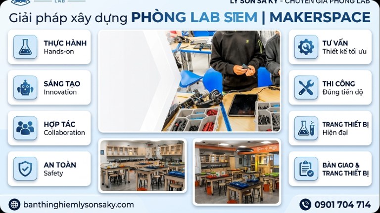 giai phap xay dung phong lab stem makerspace