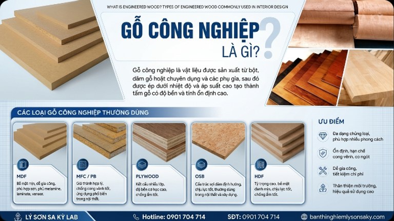 go cong nghiep la gi cac loai go cong nghiep thuong dung trong thiet ke noi that