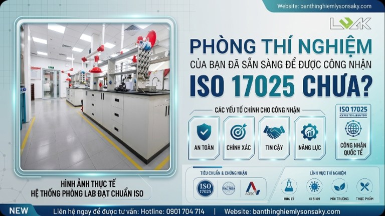 phong thi nghiem cua ban da san sang de duoc cong nhan iso 17025 chua