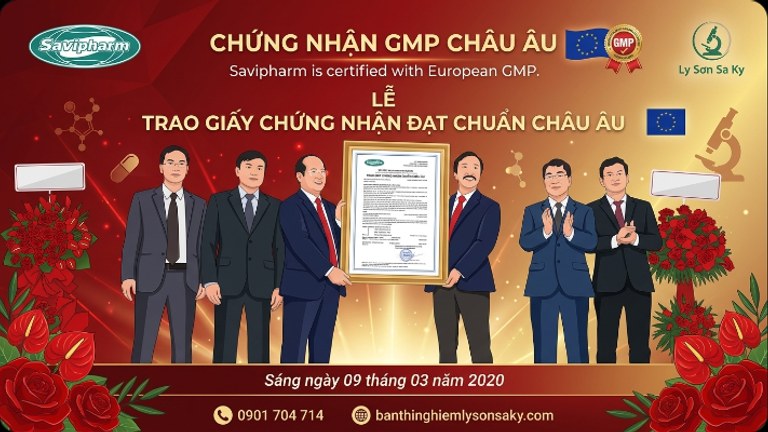 savipharm duoc cap giay chung nhan gmp chau au