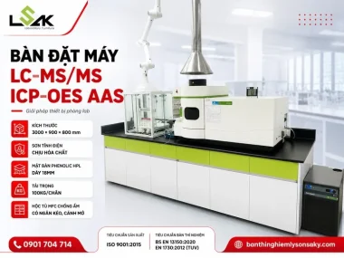 Bàn đặt máy LC-MS/MS ICP-OES AAS