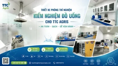 Thiết kế phòng thí nghiệm kiểm nghiệm đồ uống cho TTC AgriS: an toàn, sạch và dễ vận hành