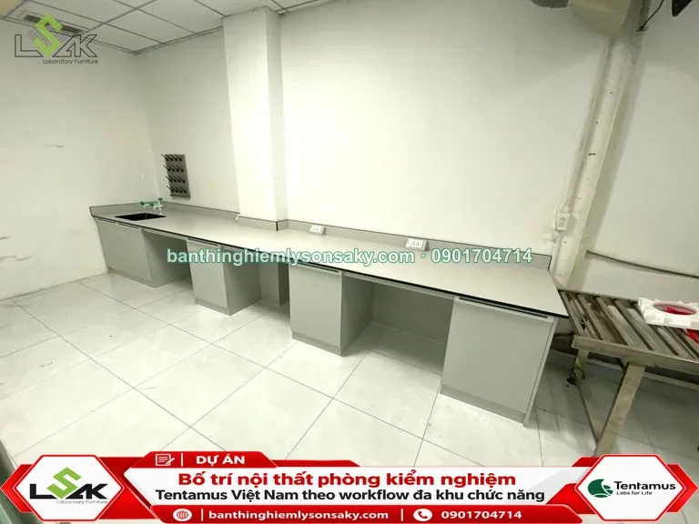 Hệ bàn thí nghiệm áp tường