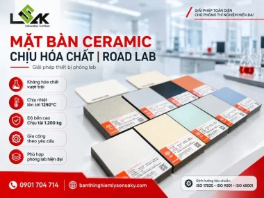 Mặt bàn Ceramic chịu hóa chất | Road Lab
