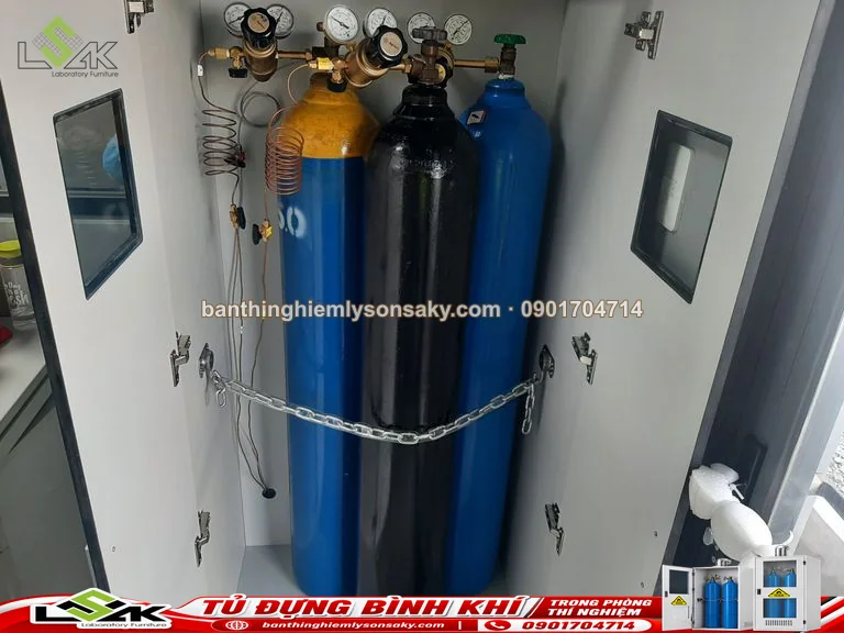Tủ đựng bình khí trong phòng thí nghiệm - 3